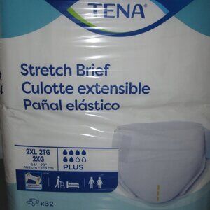 Tena Stretch Brief Plus 2XL 32 Pack